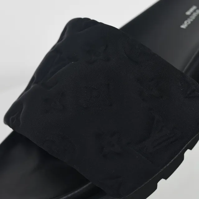 Louis Vuitton Slide Monogram Black Slippers 6