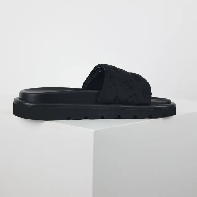 Louis Vuitton Slide Monogram Black Slippers 7