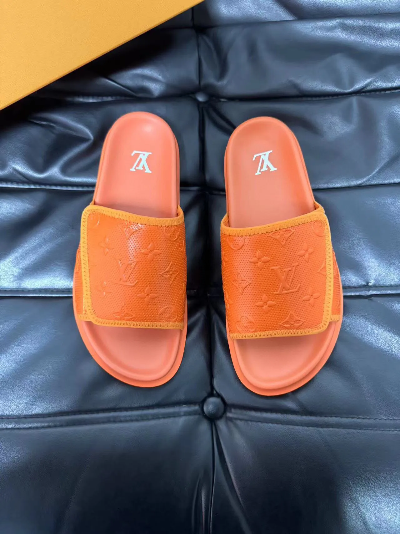 Louis Vuitton Slide Orange Monogram Slipper 2