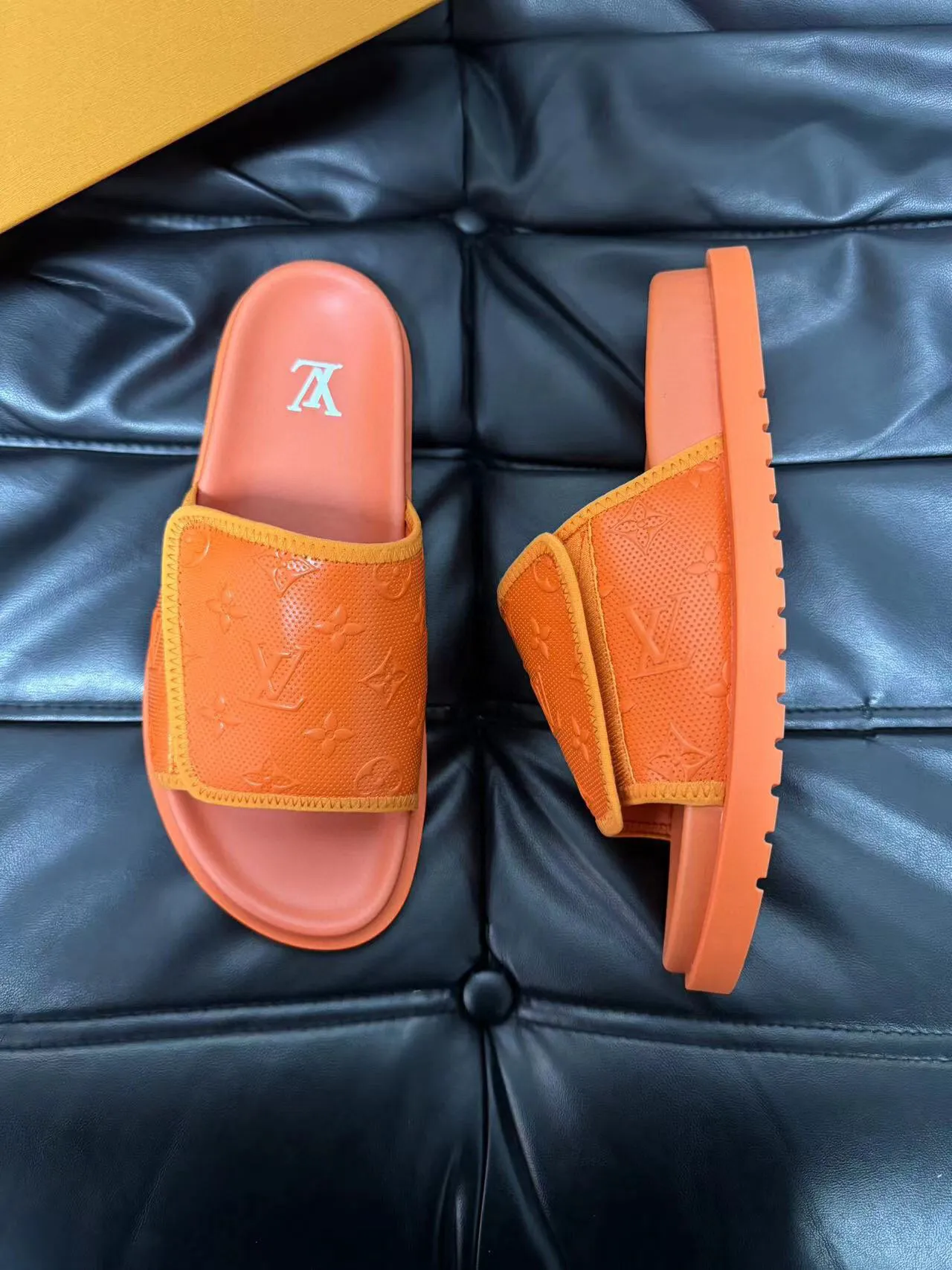 Louis Vuitton Slide Orange Monogram Slipper 3