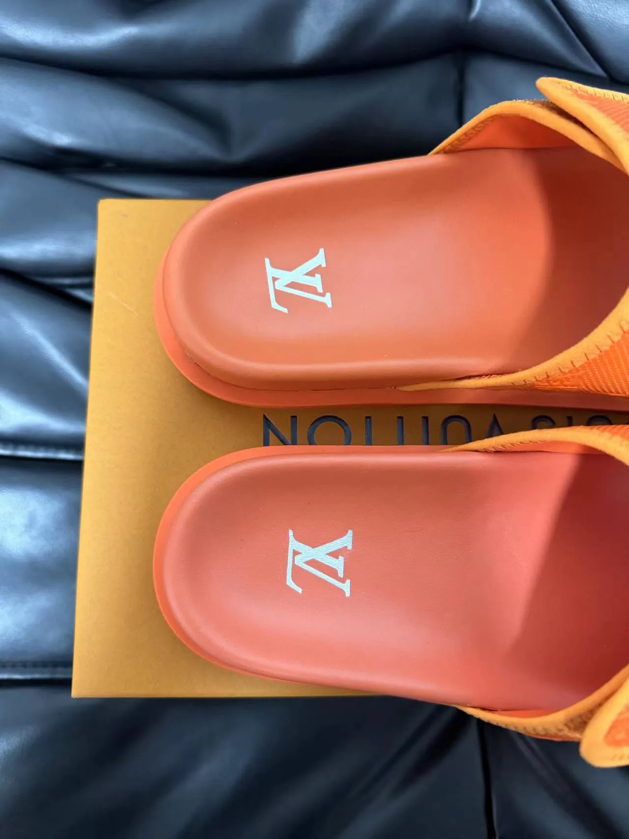 Louis Vuitton Slide Orange Monogram Slipper 8
