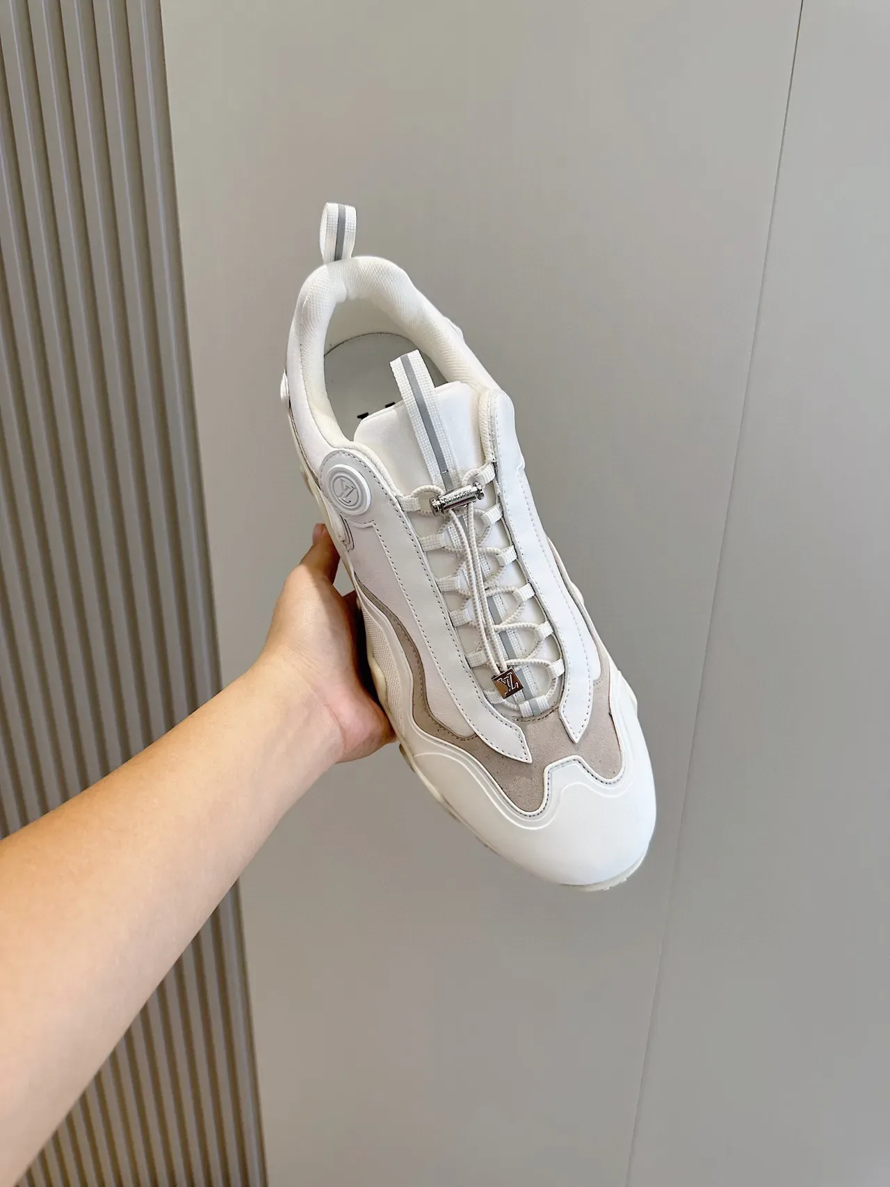 Louis Vuitton Trail White and Beige Lifestyle Sneakers 4