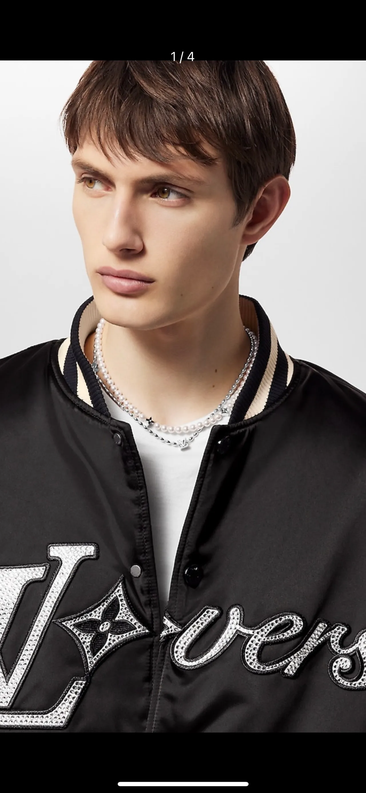 Louis Vuitton White Gold Double-Strand Pearl Necklace 9