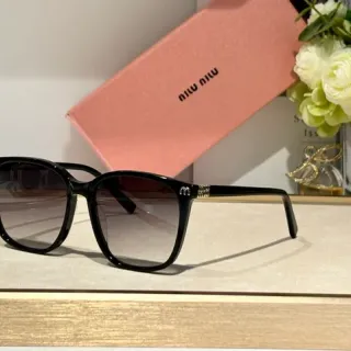 Miu Miu Square Acetate Gradient Sunglasses