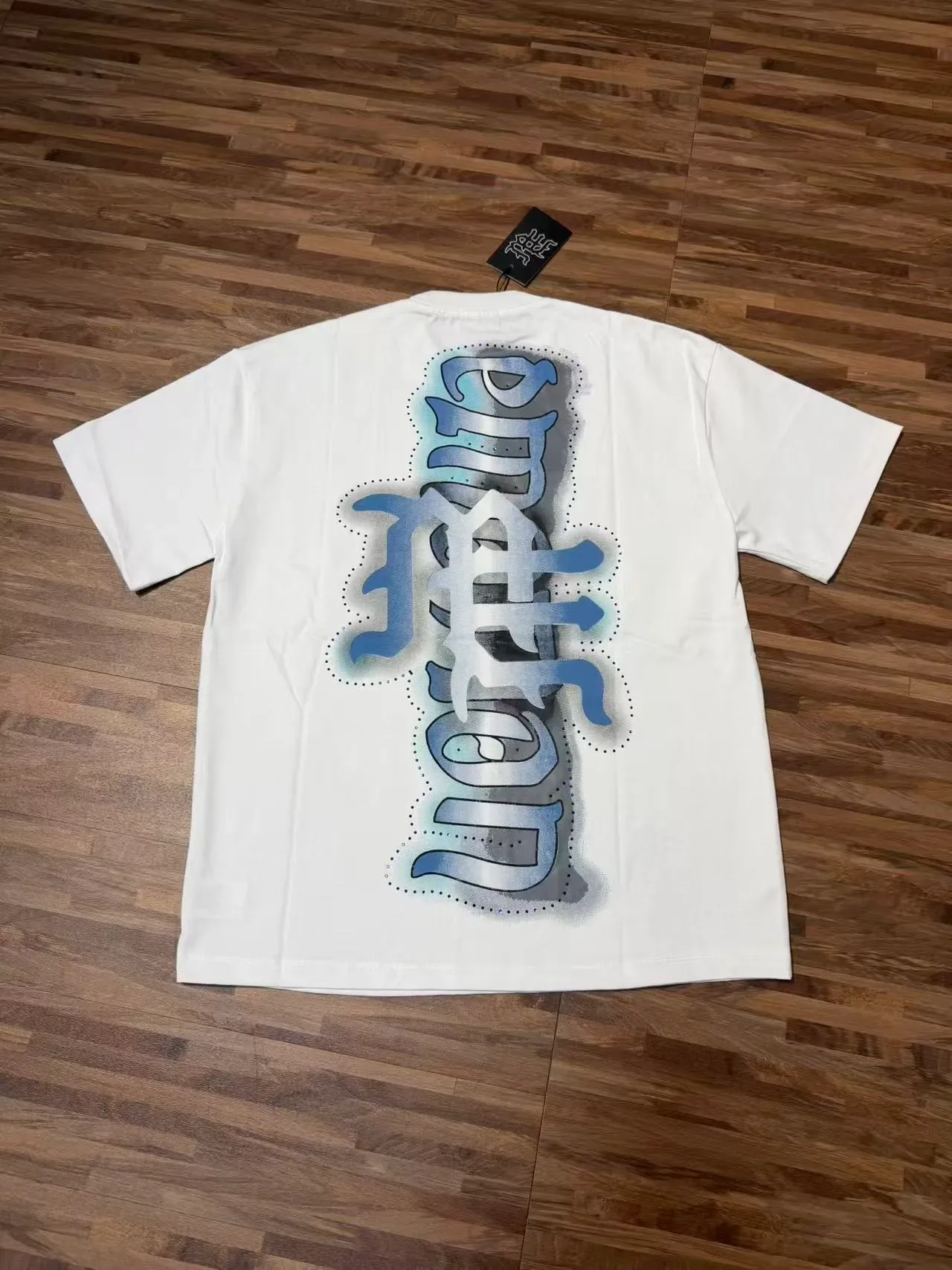 Mixed Emotion White Black Graphic Print Oversized Fit T-Shirt 4