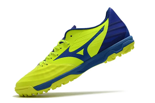 Mizuno Azul Branco Sapatos de Futebol Turf Upper Sintético Baixo Corte 7