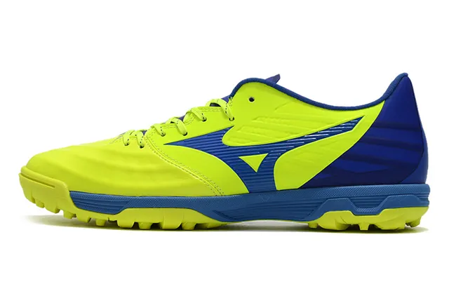 Mizuno Azul Branco Sapatos de Futebol Turf Upper Sintético Baixo Corte 8