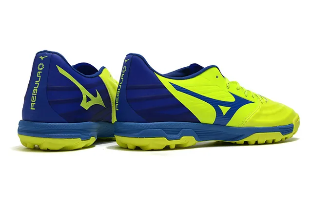 Mizuno Azul Branco Sapatos de Futebol Turf Upper Sintético Baixo Corte 10