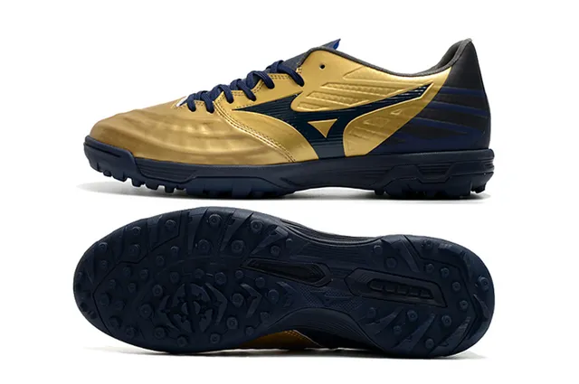 Mizuno Azul Branco Sapatos de Futebol Turf Upper Sintético Baixo Corte 11