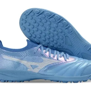 Mizuno Morelia Neo Light Blue Iridescent Turf Soccer Shoes