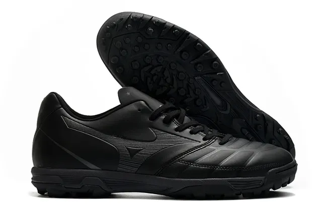 Mizuno Morelia Neo Silver Black Metallic Upper matelassé Semelle intermédiaire en caoutchouc Gazon artificiel chaussures de football 4