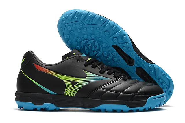 Mizuno Morelia Neo Silver Black Metallic Upper matelassé Semelle intermédiaire en caoutchouc Gazon artificiel chaussures de football 7