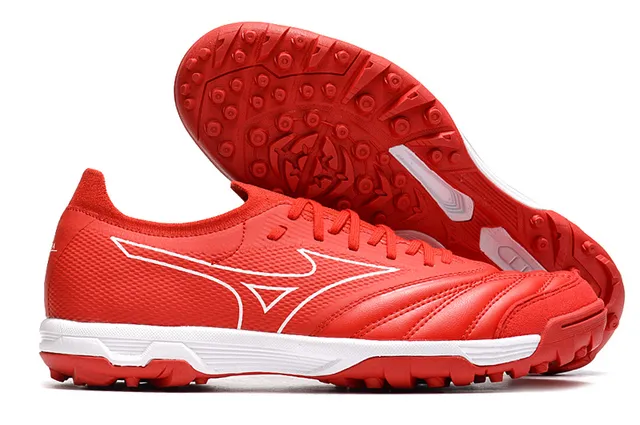 Mizuno Blanc Gris Bas-Coupé Lacets Synthétique Texturé Supérieur Herbe Artificielle Chaussures de Football 2