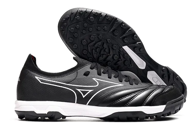 Mizuno Blanc Gris Bas-Coupé Lacets Synthétique Texturé Supérieur Herbe Artificielle Chaussures de Football 4