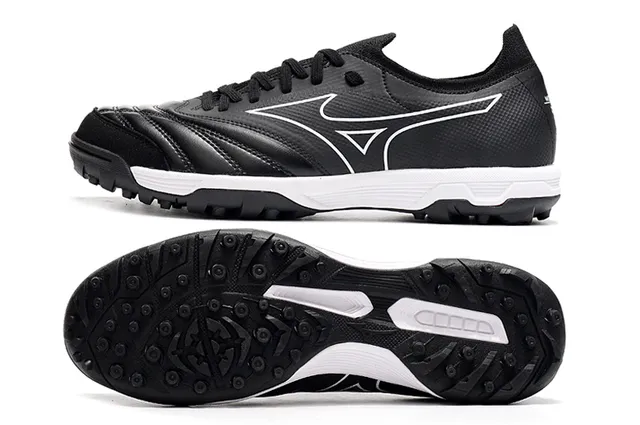 Mizuno Blanc Gris Bas-Coupé Lacets Synthétique Texturé Supérieur Herbe Artificielle Chaussures de Football 11