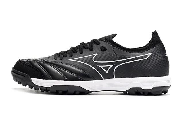 Mizuno Blanc Gris Bas-Coupé Lacets Synthétique Texturé Supérieur Herbe Artificielle Chaussures de Football 14