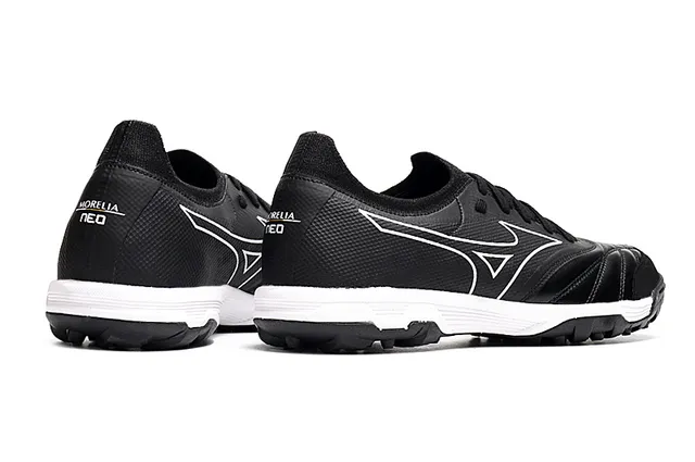 Mizuno Blanc Gris Bas-Coupé Lacets Synthétique Texturé Supérieur Herbe Artificielle Chaussures de Football 16