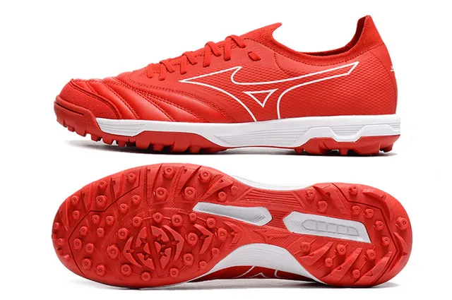 Mizuno Blanc Gris Bas-Coupé Lacets Synthétique Texturé Supérieur Herbe Artificielle Chaussures de Football 23