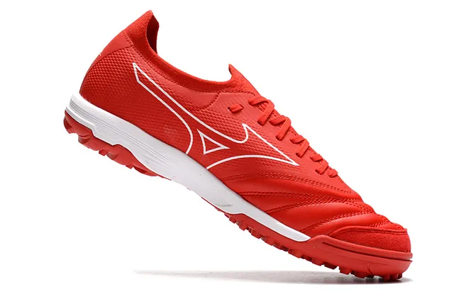 Mizuno Blanc Gris Bas-Coupé Lacets Synthétique Texturé Supérieur Herbe Artificielle Chaussures de Football 24