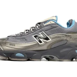 New Balance 1000 فضي معدني وأزرق فاتح حذاء أسلوب حياة