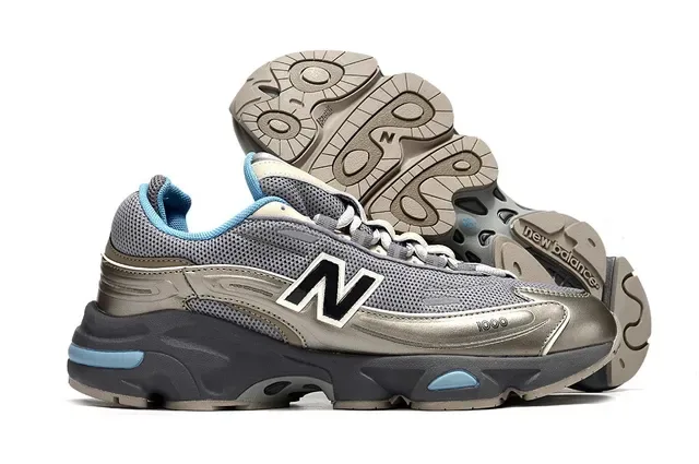 New Balance 1000 Prata metálico e Azul claro Tênis lifestyle 4