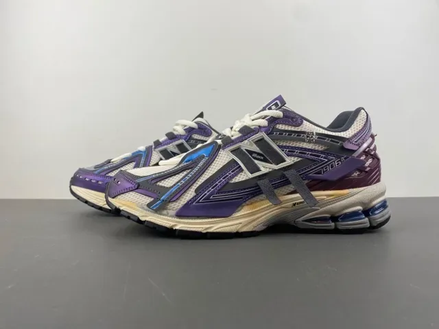 New Balance 1906A Púrpura Blanco Borgoña Zapatillas de Estilo de Vida 7