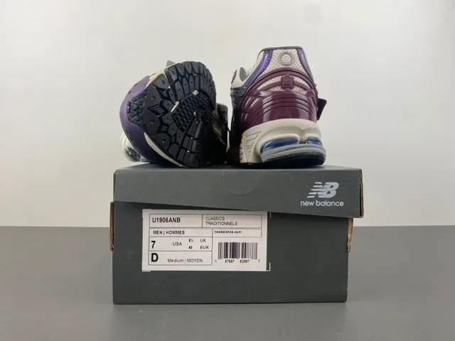New Balance 1906A Púrpura Blanco Borgoña Zapatillas de Estilo de Vida 14