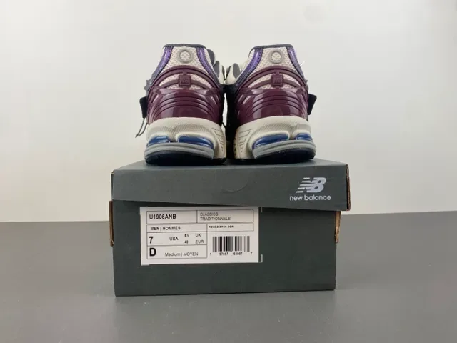New Balance 1906A Púrpura Blanco Borgoña Zapatillas de Estilo de Vida 15