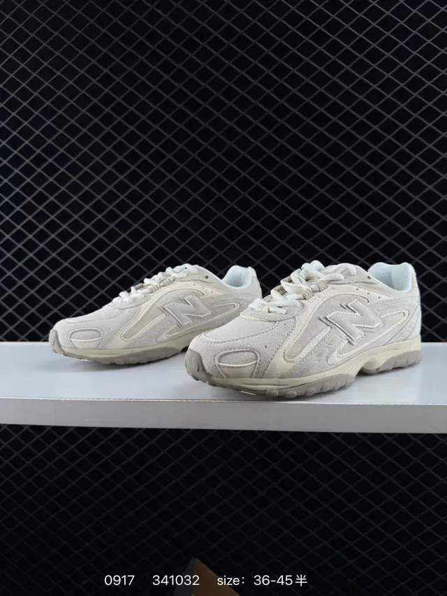 New Balance 204L Beige Chaussures lifestyle en daim texturé avec mesh 2