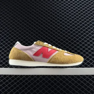 New Balance 237 بني و وردي بارشو و نايلون أسلوب الحياة سنيكرز