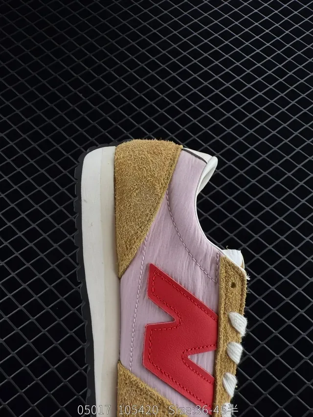 New Balance 237 بني و وردي بارشو و نايلون أسلوب الحياة سنيكرز 4