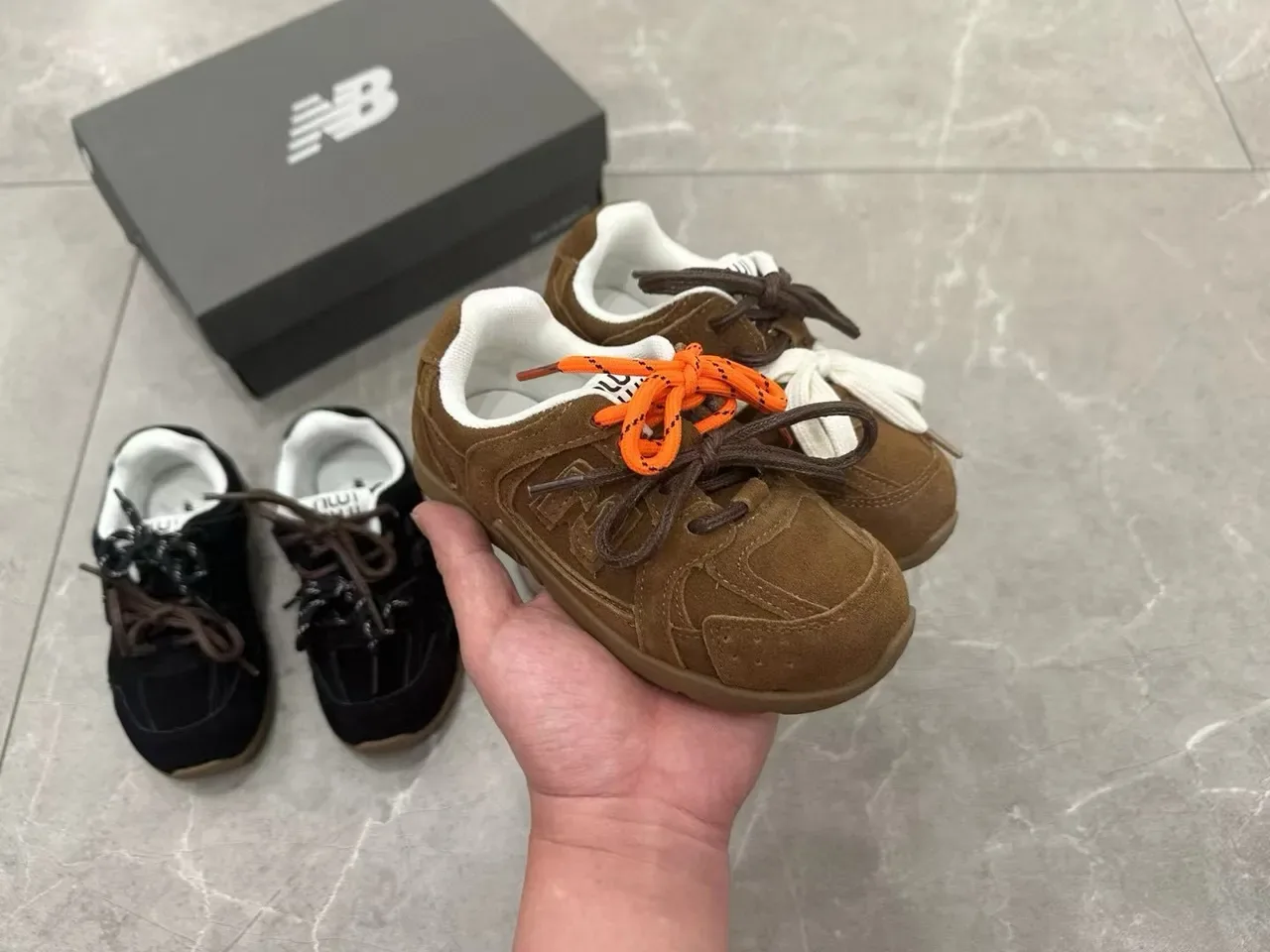 New Balance 327 Preto Marrom Suede Superior Borracha Goma Sola Lifestyle Sneakers 5