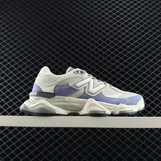 New Balance 9060 Lavender and Cream Chunky Sneakers