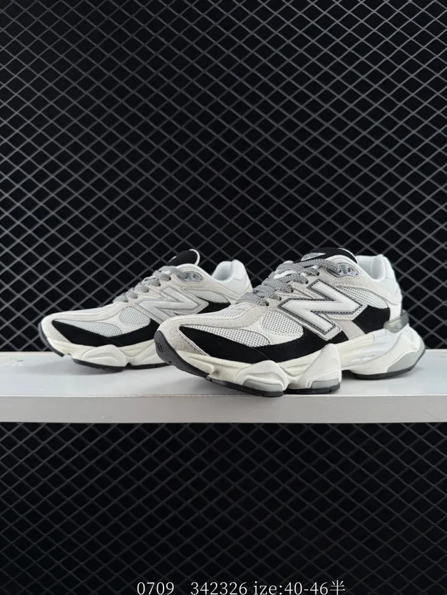 New Balance 9060 White Black Chunky Sneakers 2