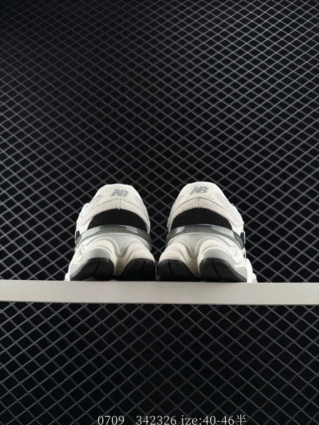 New Balance 9060 White Black Chunky Sneakers 3