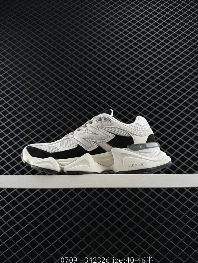 New Balance 9060 White Black Chunky Sneakers 5