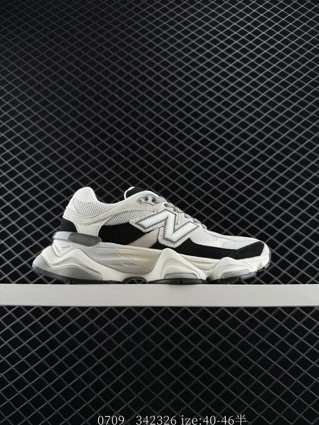 New Balance 9060 White Black Chunky Sneakers 6