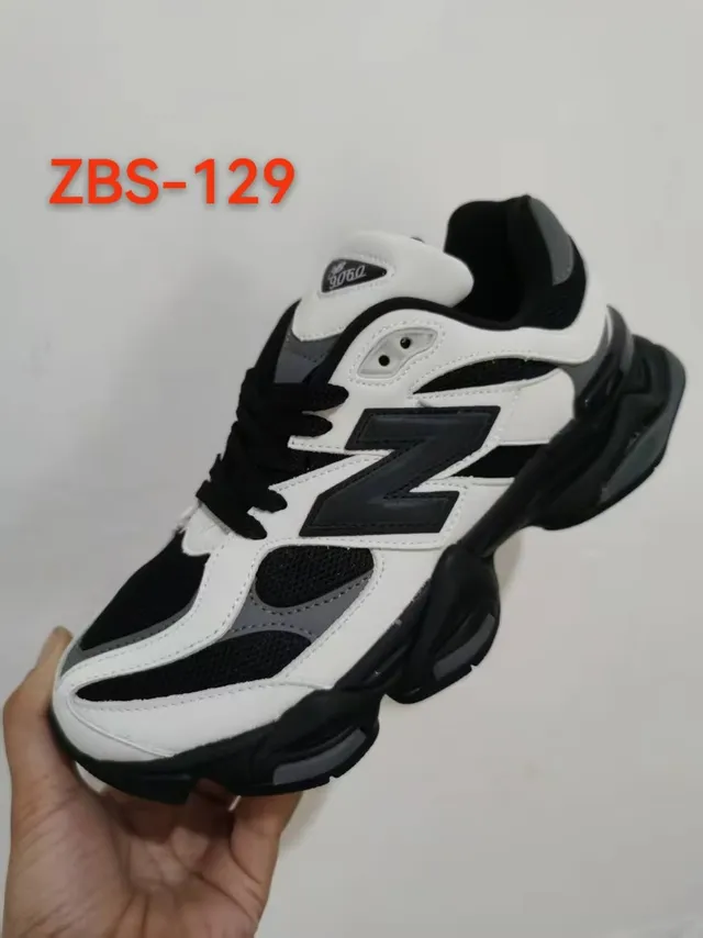 New Balance 9060 Branco Preto Cinza Tênis Chunky 2