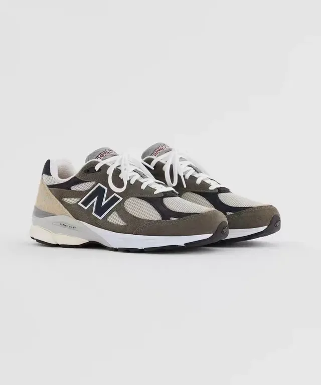 New Balance 990 Verde Oliva Tênis Lifestyle Multi-Material 2