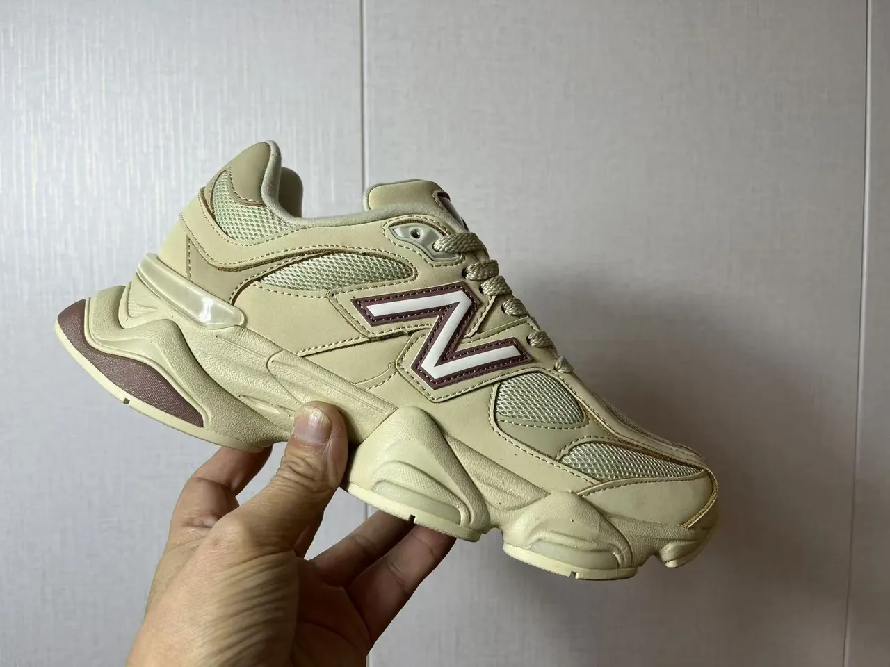New Balance بيج بورجوندي سيلويت ميدسول متعدد الطبقات أحذية رياضية سميكة 5