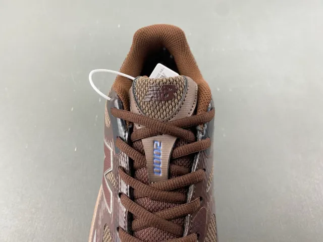 New Balance Marrom Azul Malha e Sintético Superior Segmentado Mediplantas Pods Tênis Lifestyle 6