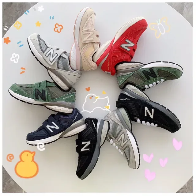 New Balance حذاء أسلوب حياة رمادي أسود منخفض مع شريط هوك أند لوب 2