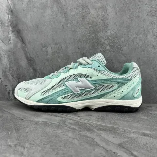 New Balance أخضر أبيض ريترو ركض ظليلة Mesh-Suede-Synthetic Overlay أسلوب الحياة حذاء رياضي