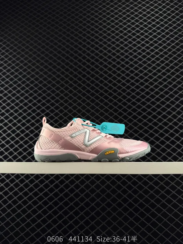 New Balance MT Series Tênis de corrida minimalistas de baixo perfil rosa azul 6