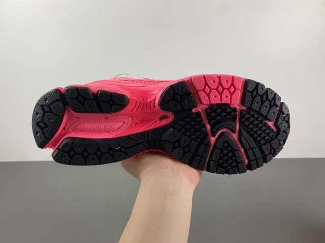 New Balance Chaussures de course rose noir upper en maille overlays de jaula synthétique 9
