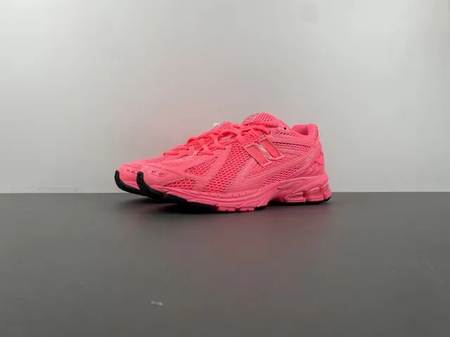New Balance Chaussures de course rose noir upper en maille overlays de jaula synthétique 10