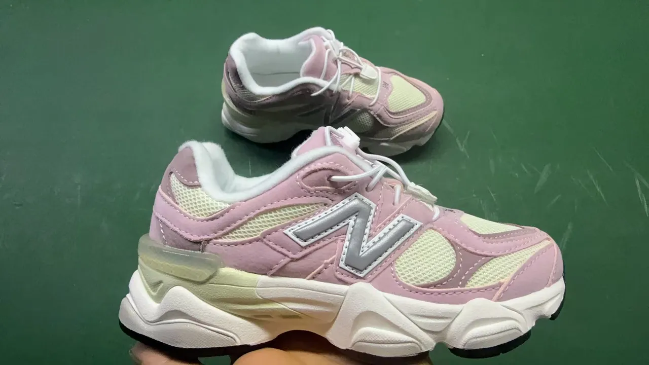 New Balance White Pink Multi-Layered Sole Mesh And Synthetic Panel Construction Chunky Sneakers 14