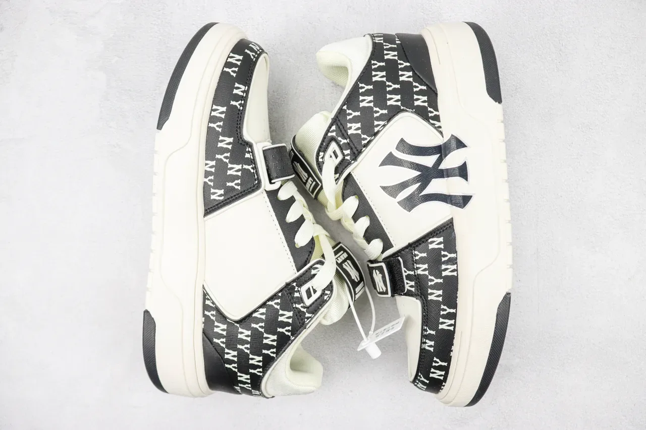 New Era Black White Low-Top Platform Sole Lifestyle Sneakers 2
