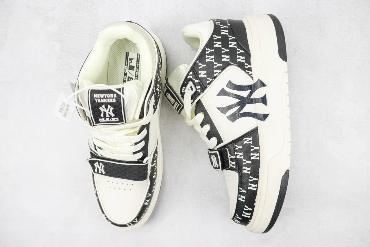 New Era Black White Low-Top Platform Sole Lifestyle Sneakers 3