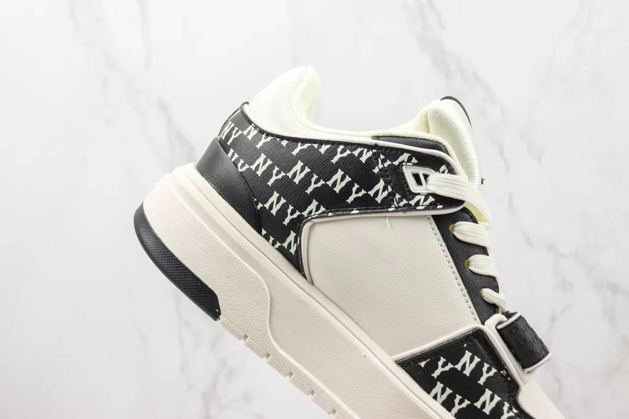 New Era Black White Low-Top Platform Sole Lifestyle Sneakers 5